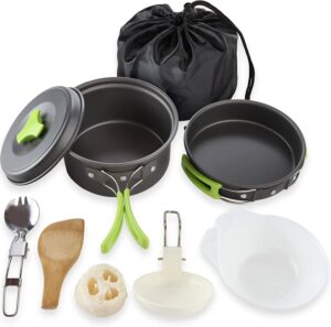 MalloMe Camping Cookware Mess Kit Gear